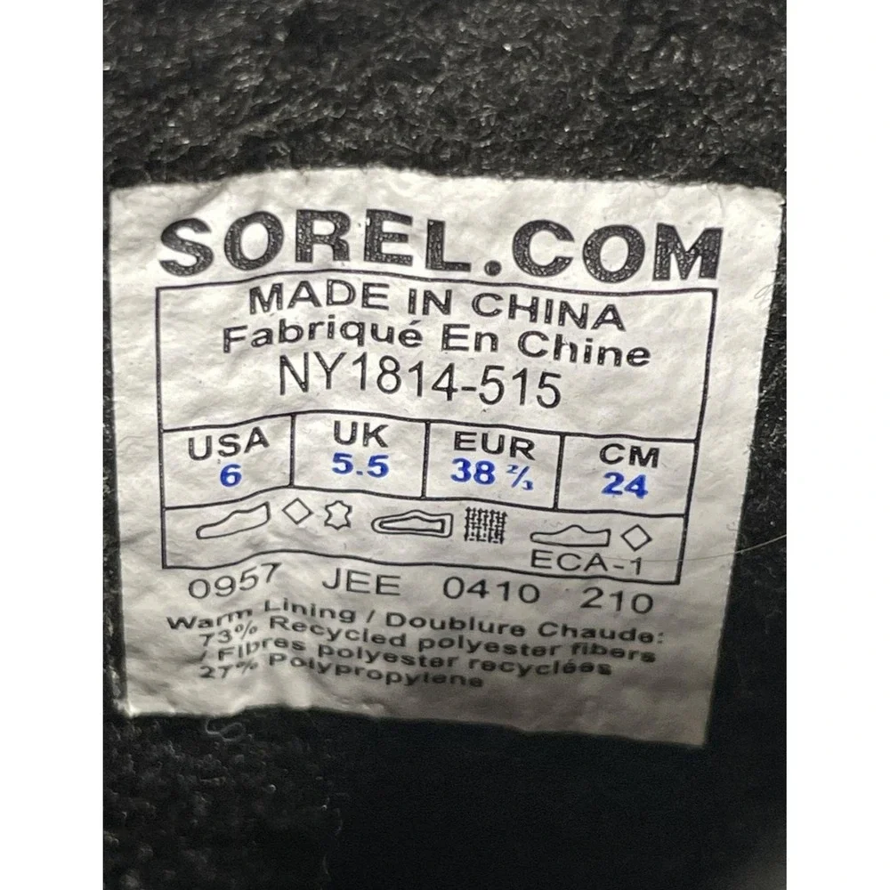 SOREL Yoot Pac Youth Size 6 Waterproof Insulated Snow Boots Gray Blue NY1814